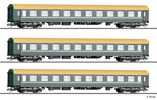 Tillig 01096 - Spur TT Reisezugwagenset „Filmzug“ der DB AG