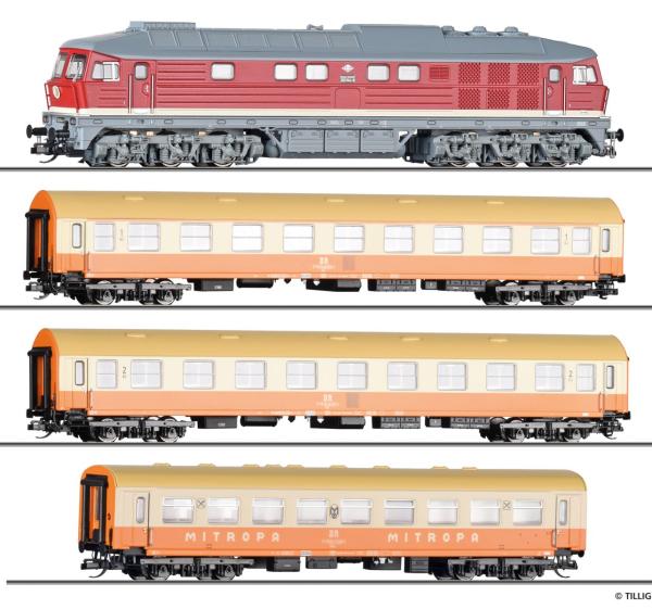 Tillig 01214 - Spur TT Digitales Einsteiger Startset mit BR 132 und Städteexpress der DR,  DAISY II