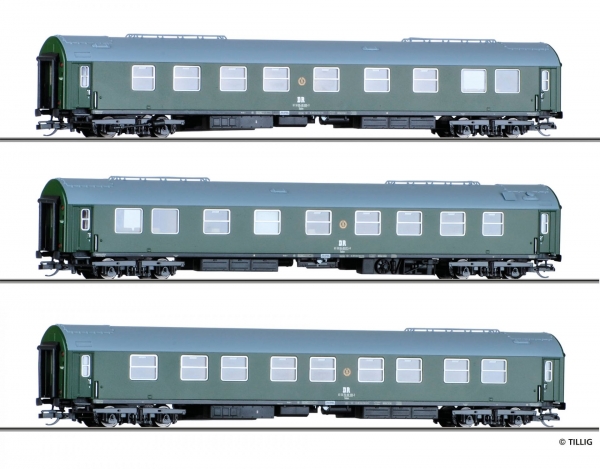 Tillig 01759 -  3er Set Regierungszug 1, DR, Ep.IV