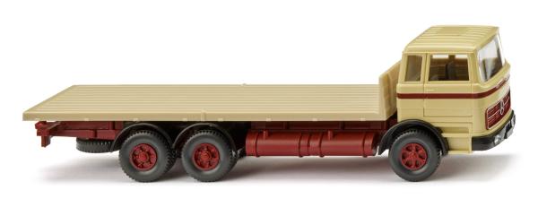 Wiking 044704 - Spur HO Flachpritschen-Lkw (MB) - grünbeige