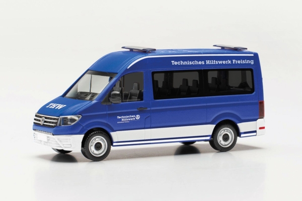Herpa 097369 - VW Crafter Bus HD MTW Jugend THW Freising