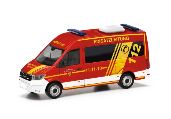 Herpa 098045 - Spur HO MAN TGE Bus Hochdach "Feuerwehr Goslar / Einsatzleitung" (Niedersachsen/Goslar)