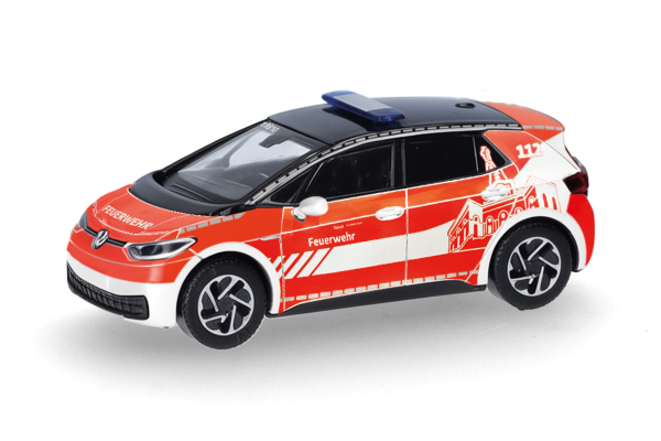 Herpa 098557 - Spur HO Volkswagen (VW) ID.3 "Feuerwehr Kassel"