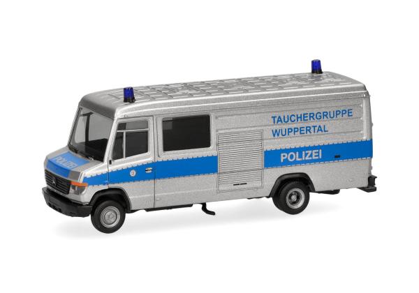 Herpa 098823 - Spur HO Mercedes-Benz T2 Vario Kasten "Polizei Tauchergruppe Wuppertal"