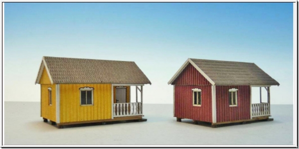 Joswood 25010 - Gartenhaus mit Veranda schwedisch (gelb)
