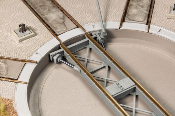 Auhagen 11481 - Spur HO  Drehscheibe 95/111 mm für 2-Leiter-System