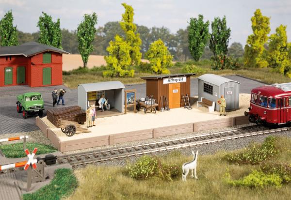 Auhagen 11486 - Spur HO Kleiner Haltepunkt 'Hüttengrund' im ländlichen Charme