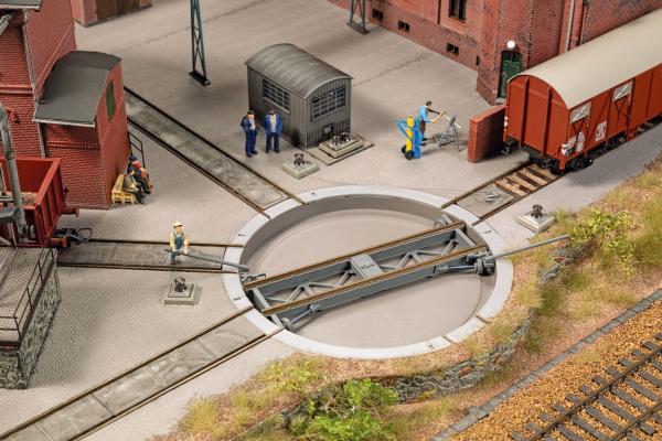 Auhagen 11481 - Spur HO  Drehscheibe 95/111 mm für 2-Leiter-System