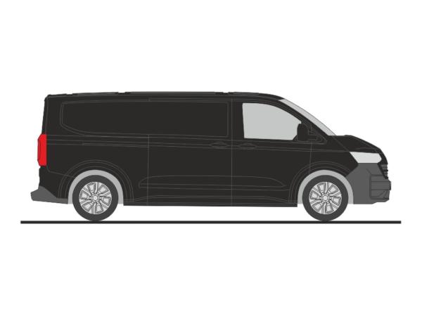 Rietze 11730 - Spur HO Volkswagen e-Transporter T7 Kasten LR FD mid night black metallic
