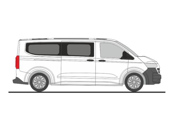 Rietze 11731 - Spur HO Volkswagen e-Transporter T7 Bus LR FD clear white
