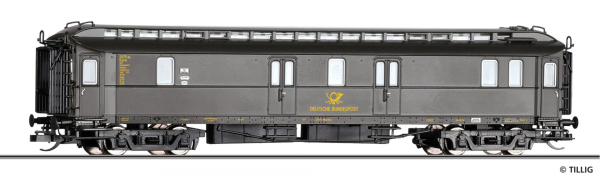 Tillig 12082 - Spur TT Bahnpostwagen Post4, Deutschen Bundespost