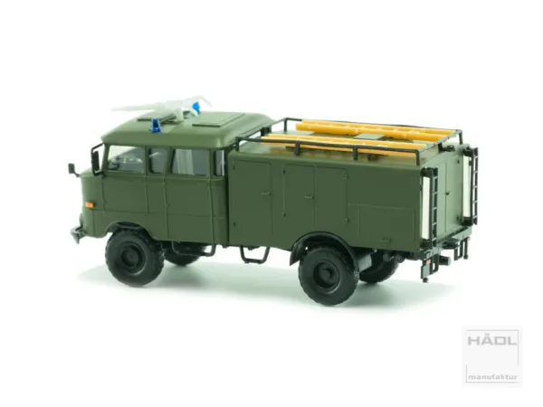 Hädl 124038 - Spur TT IFA W50LA TLF16, Allrad, Ballonräder, militärgrün