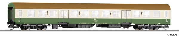 Tillig 12607 - Spur TT Reisezugwagen 2. Klasse Bmhe der DR, 2. Betriebsnummer, Ep. IV