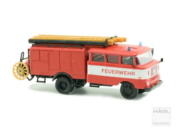 Hädl 127030 - Spur TT IFA W50L LF16 mit Bauchbinde, Holzhaspel, Feuerwehr