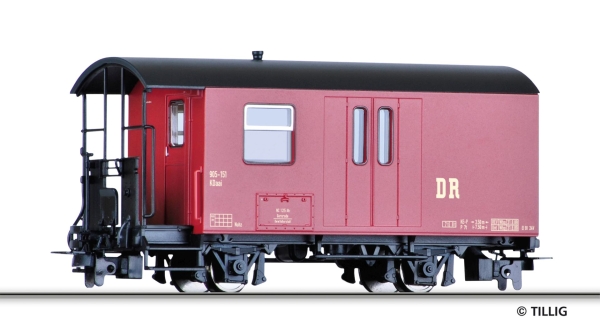 Tillig 13972 - Spur HOm Packwagen KDaai, DR, Ep.IV