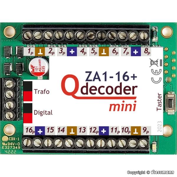 Viessmann 1415 Lichtsignaldecoder Qdecoder ZA1-16+ mini - ehem. Art. QD223