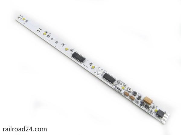 Railroad24 4208 - Waggonbeleuchtung 145 mm warmweiß mit Decoder