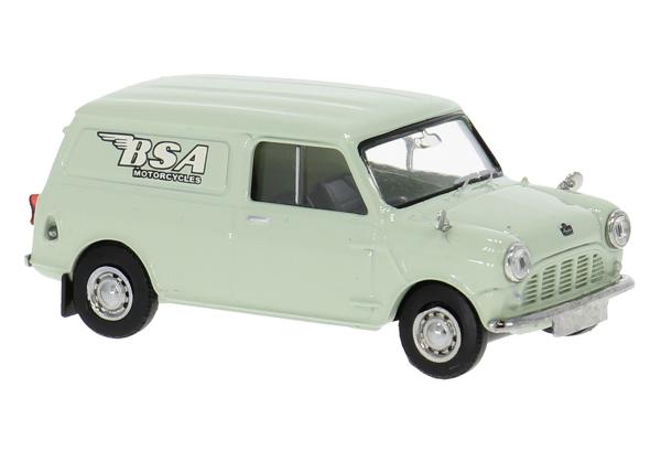 Brekina 15368 - Spur HO  Austin Mini Van 'BSA' (GB), 1960