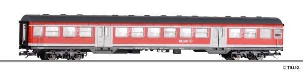 Tillig 16852 - Spur TT Personenwagen Bnrz 450, 2. Klasse, DBAG, Ep.VI