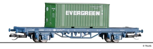 Tillig 17486 - Spur TT Containertragwagen Lgs mit einem 20‘ Container, MAV, Ep.VI