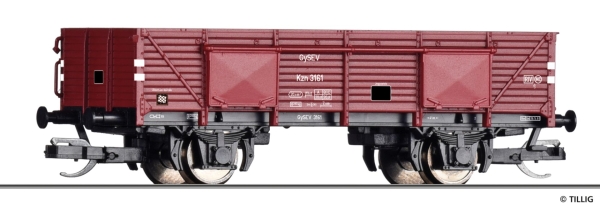 Tillig 17639 - Spur TT Offener Güterwagen Kz, GySEV