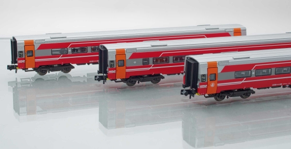 ASM 18001 - Spur N  B7-4, B7-5, + BC7-6 3tlg. Set Expresszugwagen Zugziel: Trondheim Ep. VI NSB