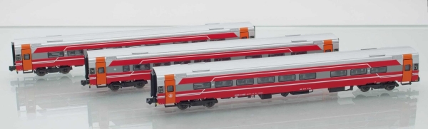 ASM 18001 - Spur N  B7-4, B7-5, + BC7-6 3tlg. Set Expresszugwagen Zugziel: Trondheim Ep. VI NSB