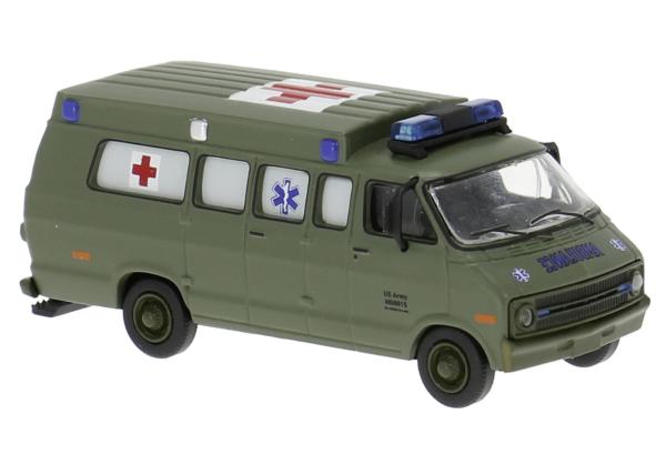 Brekina 18312 Spur HO  Dodge B200 US Army 1975