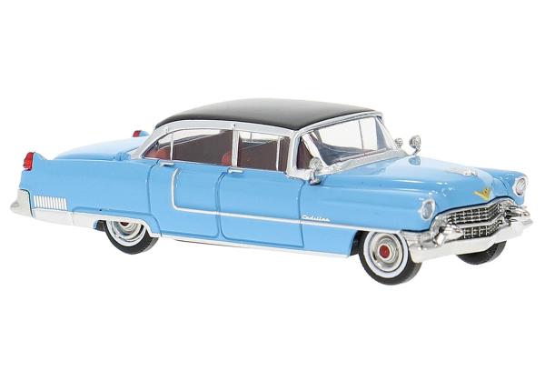 Brekina 18351 - Spur HO Cadillac Fleetwood 1955 hellblau/schwarz