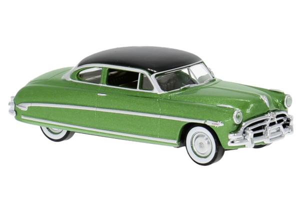 Brekina 18506 - Hudson Hornet in grün-metallic/schwarz