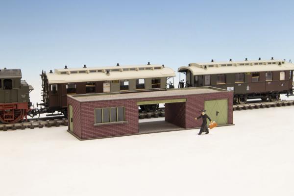 Joswood 19052 Spur HO  Bahnsteiggebäude