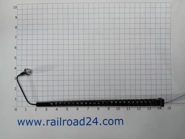 Railroad24 7366 - Spur HO 2x Gittermastlaterne 140 mm