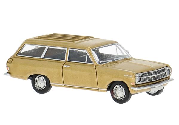 Brekina 20473 - Spur HO Opel Rekord A CarAVan in gold