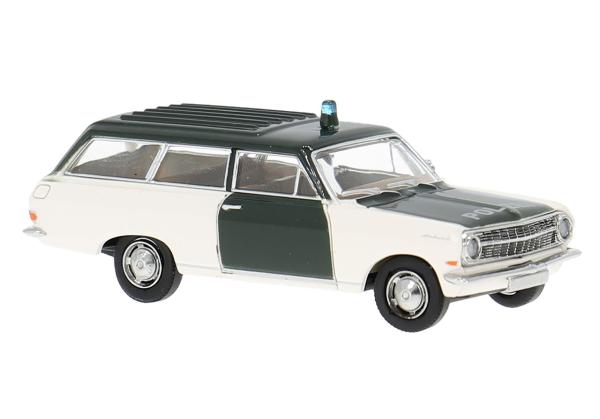 Brekina 20474 - Süur HO Opel Rekord A CarAVan der Polizei