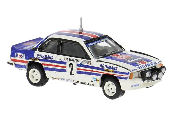 Brekina 20779 - Spur HO Ascona B i400 "Rothmans", Röhrl Sieger Monte ´82, Nachtversion
