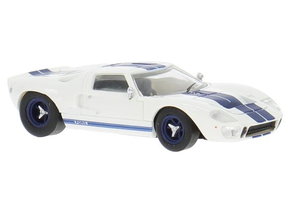 Brekina 18551 - Spur HO Ford GT40 weiß/blau 1966