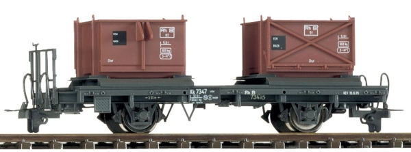 Bemo 2258101 - Spur HOm RhB Lbk 8641 Kieswagen, Ep. II-III