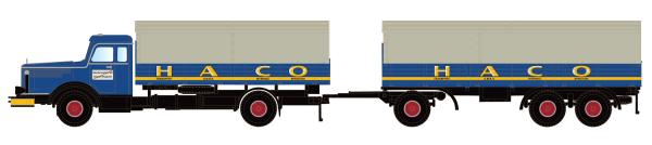 Minis/Lemke LC3321 Spur N Krupp Titan Hängerzug Pritsche/Plane