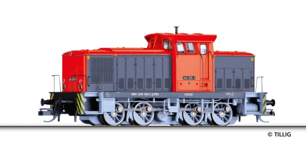 Tillig 96153 - Spur TT Diesellok 345 029-3, der Erfurter Bahn Service GmbH, Ep.VI