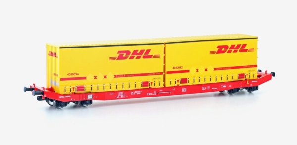 Mehano 28411 - Spur HO Containerwagen Sgkkms 698 DB Cargo, Ep.VI, DHL