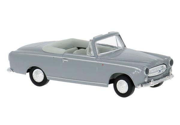 Brekina 29161 - Spur HO Peugeot 403 Cabrio in grau
