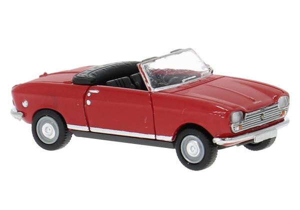 Brekina 29175 - Spur H0 Peugeot 204 Cabriolet, rot,  1967