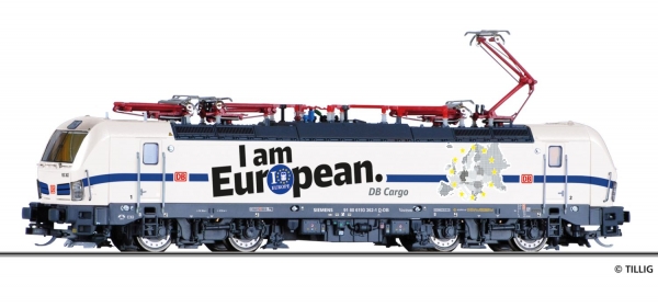 Tillig 04834 - Spur TT E-Lok 'Vectron' 193 362-1, 'I am European'  DB-AG