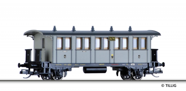 Tillig 13101 - Spur TT Personenwagen 4. Klasse, KPEV