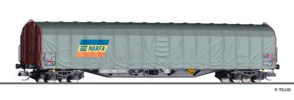 Tillig 15752 - Spur TT Schiebeplanenwagen Rils, CFR-Marfa