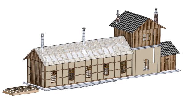 Igra Modell 260003 - Spur TT Lokschuppen Klein Mohrau Bausatz
