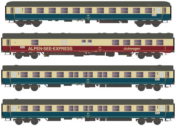 LS Models 96033AC Spur HO DB Personenwagen-Set 4-tlg. Ep.IV, AC
