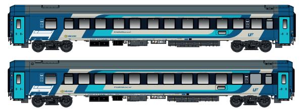 LS Models 98005N - Spur N 2er Set Schlafwagen WLABmz 123.1 MAV, Ep.VI