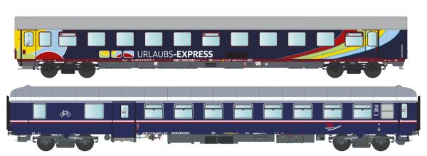LS Models MW2303 - Spur HO 2er Set Nachtzugwagen Urlaubs-Express, Ep-VI, Set 2