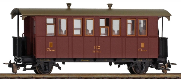 Bemo 3002800 - Spur H0e 3.Klasse Personenwagen 111 der K.W.St.E., Ep. I